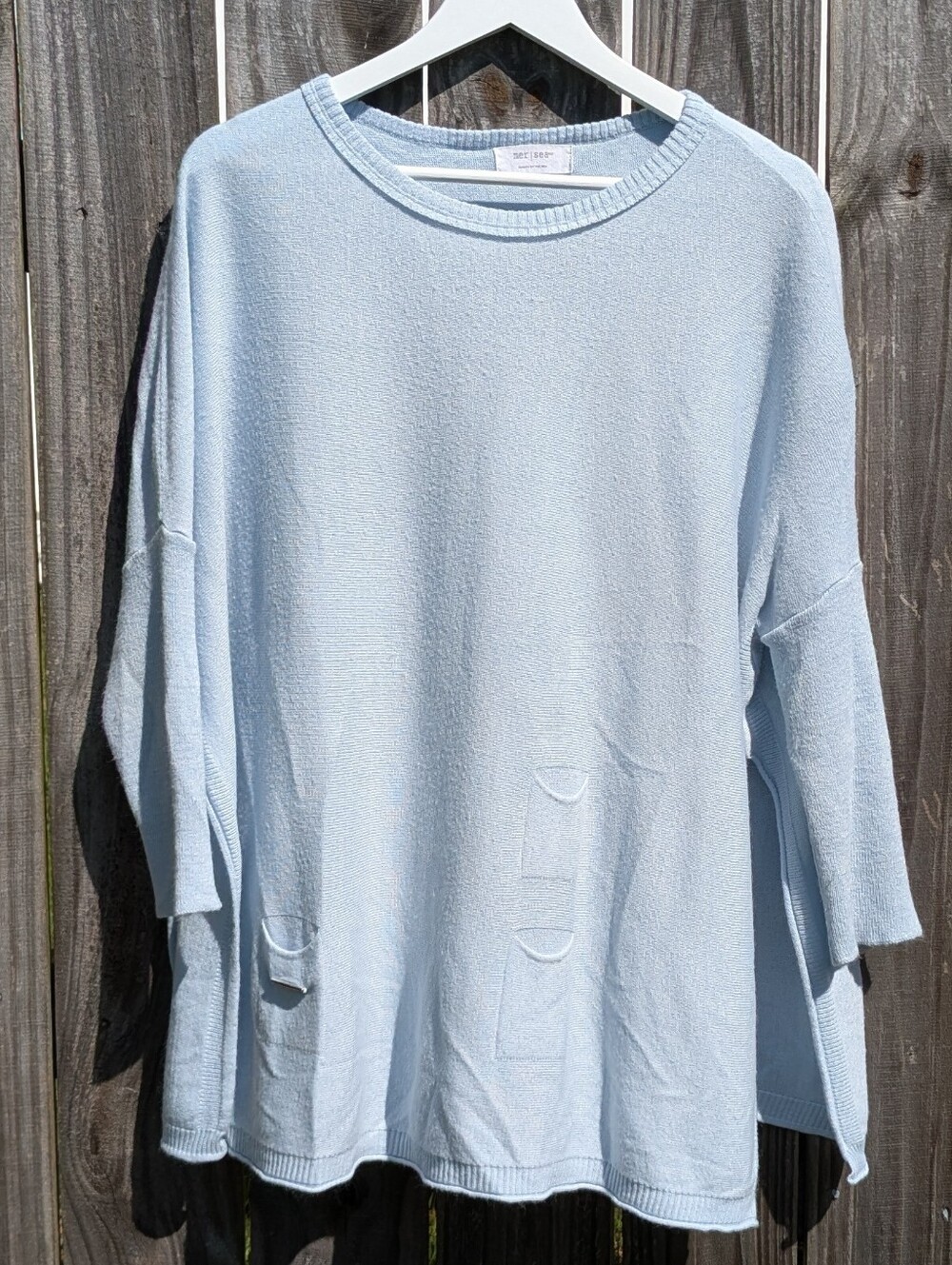 MERSEA Catalina Sweater Baby Blue Coastal Oversized One Size
